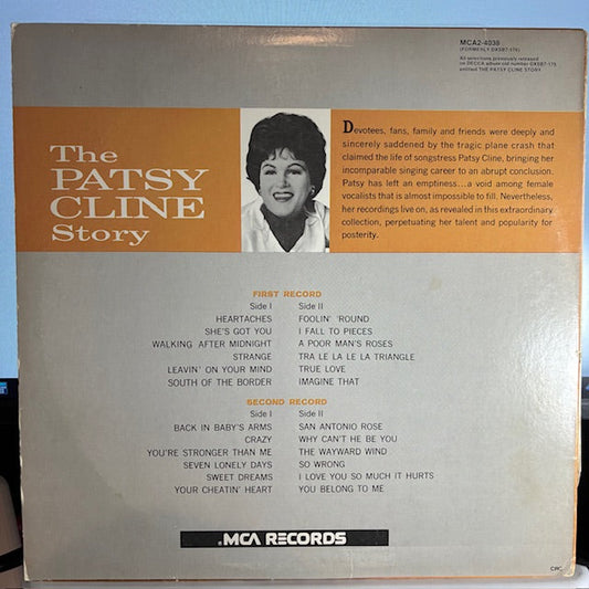 Patsy Cline - The Patsy Cline Story (2x VINYL) | Excellent (EX) Excellent (EX)