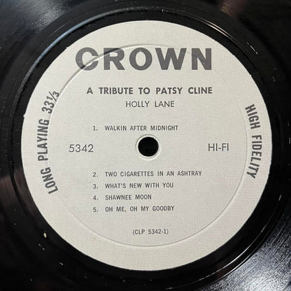 Holly Lane - A Tribute to Grand Ole Opry Star Patsy Cline (VINYL) | Excellent (EX) Excellent (EX)