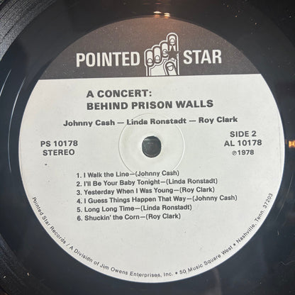 Johnny Cash - Napa Presents A Concert: Behind Prison Walls (VINYL) | Excellent (EX) Excellent (EX)