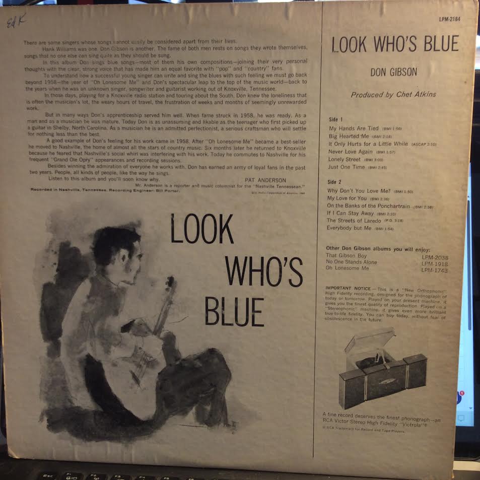 Don Gibson - Look Who's Blue (VINYL) | Excellent (EX) Very Good (VG)