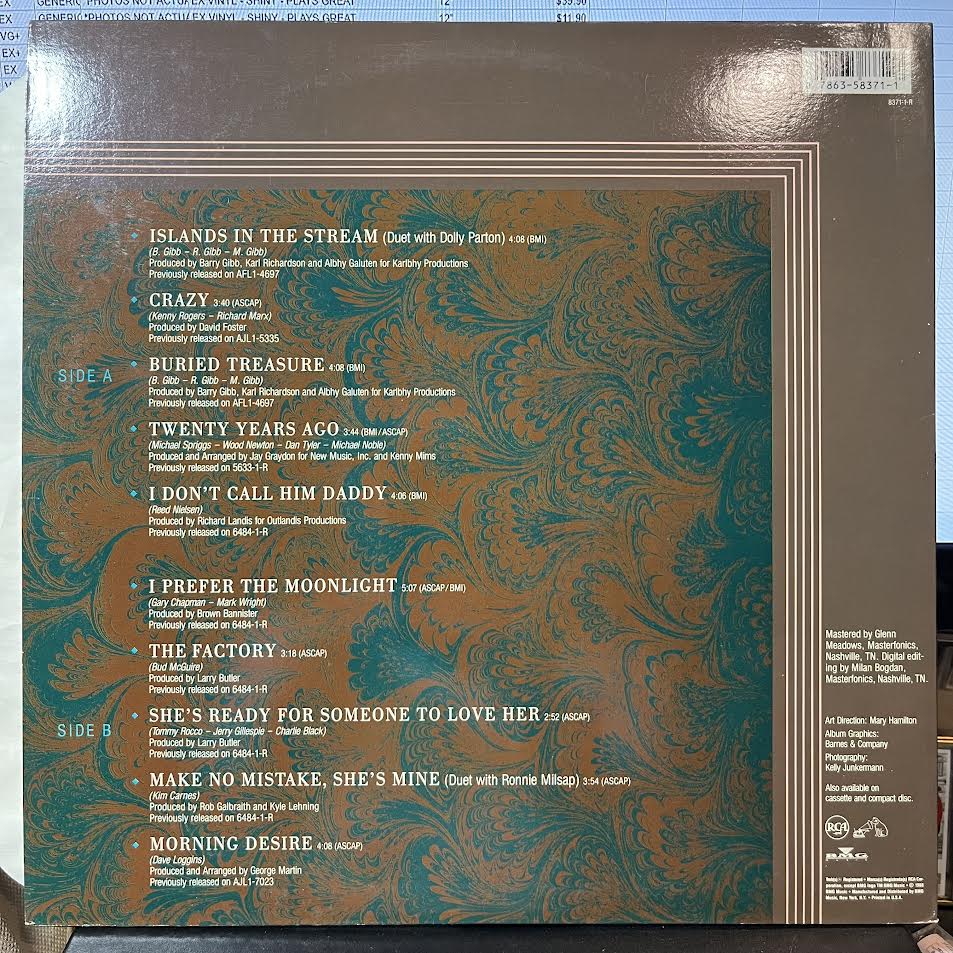 Kenny Rogers - Greatest Hits (VINYL) | Near Mint- (NM-) Near Mint (NM)