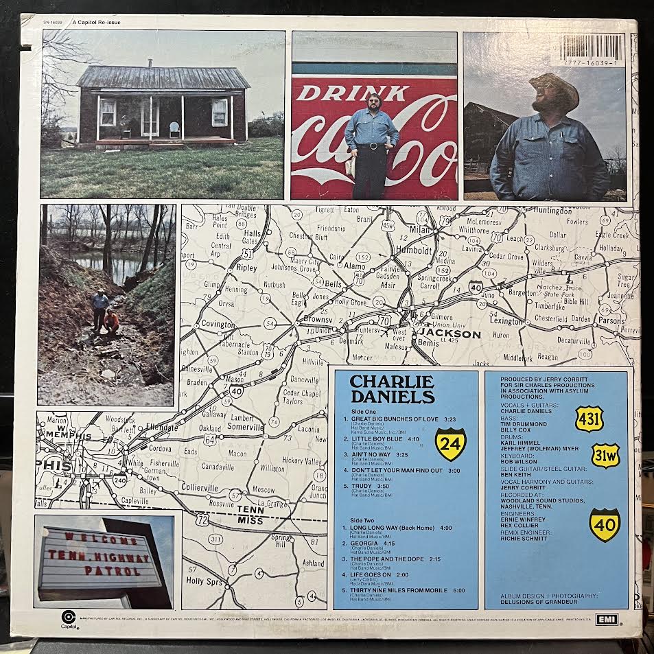 Charlie Daniels - Charlie Daniels (VINYL) | Near Mint (NM or M-) Excellent+ (EX+)