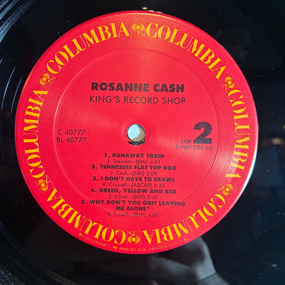 Rosanne Cash - King's Record Shop (VINYL) | Near Mint (NM or M-)