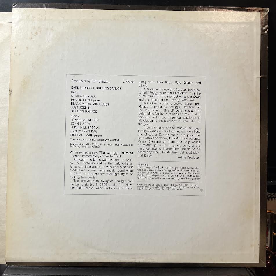 Earl Scruggs - Dueling Banjos (VINYL) | Near Mint (NM) Excellent+ (EX+)