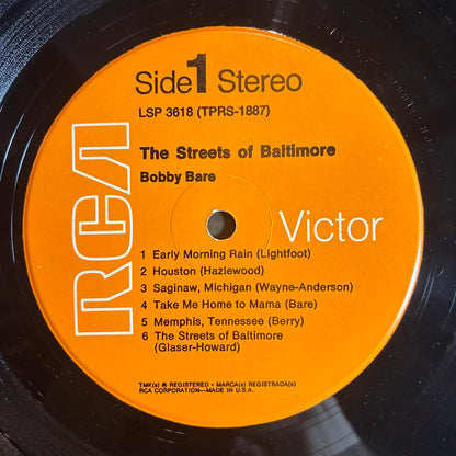 Bobby Bare - The Streets Of Baltimore (VINYL) | Very Good Plus (VG+) Excellent (EX)