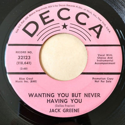 Wanting You But Never Having You / All The Time (7") | Very Good Plus (VG+) Generic