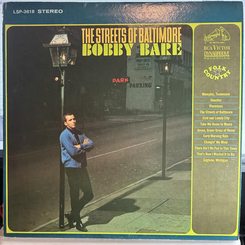 Bobby Bare - The Streets Of Baltimore (VINYL) | Very Good Plus (VG+) Excellent (EX)