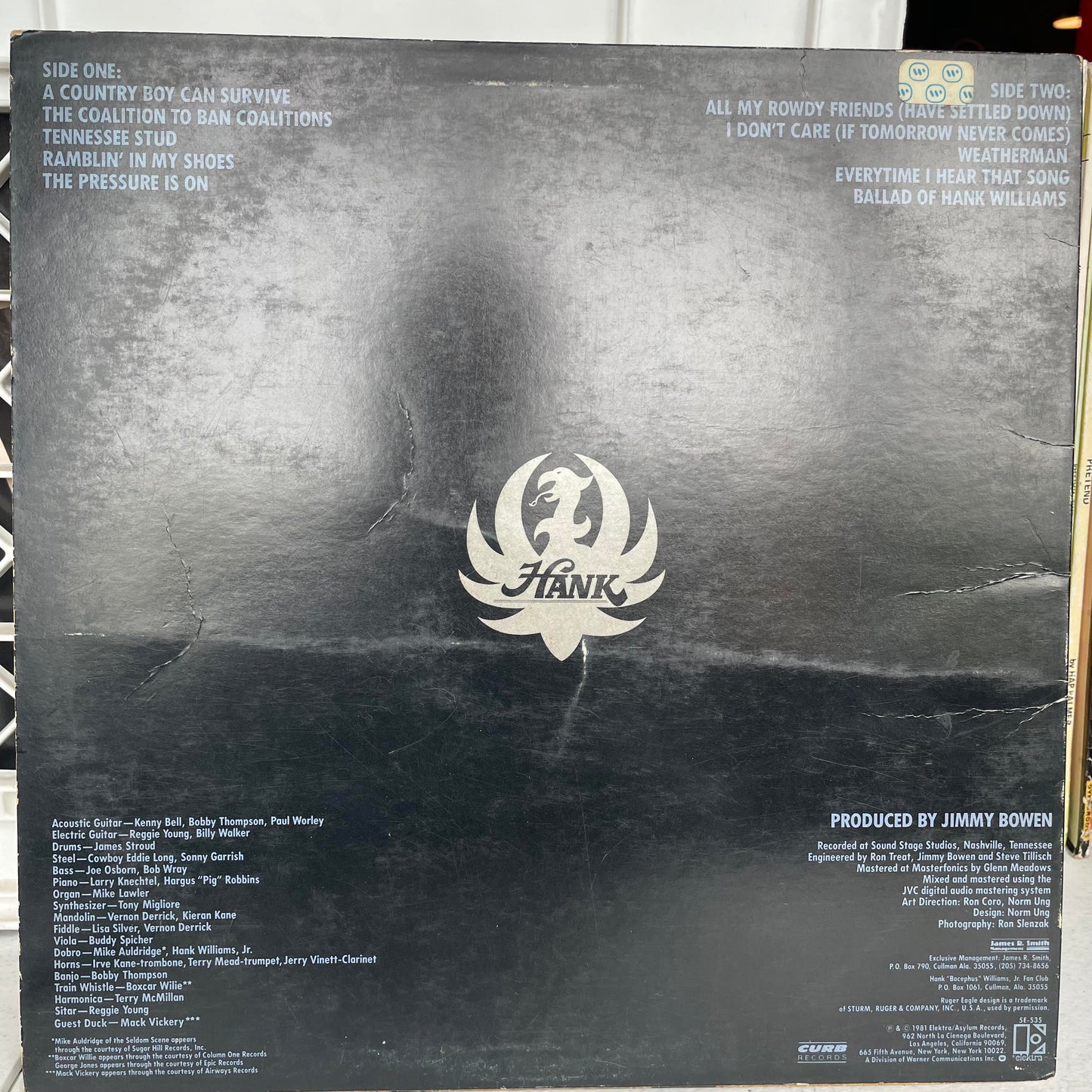 Hank Williams Jr. - The Pressure Is On (VINYL) | Very Good (VG) Very Good Plus (VG+)