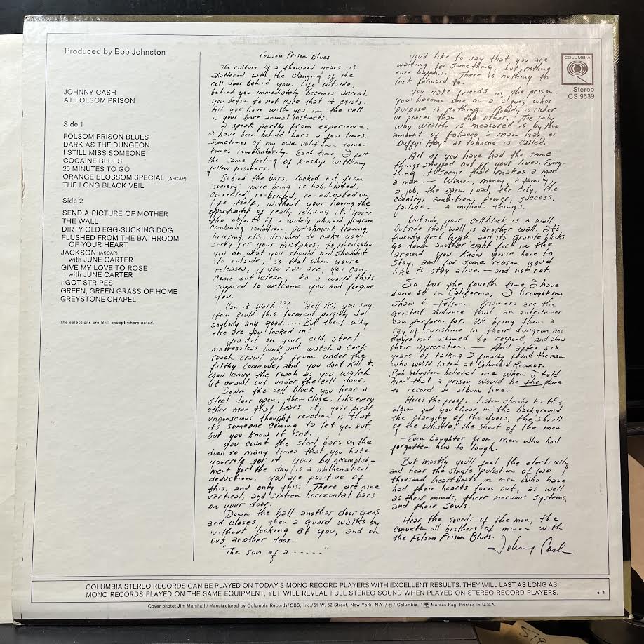 Johnny Cash - At Folsom Prison (VINYL) |