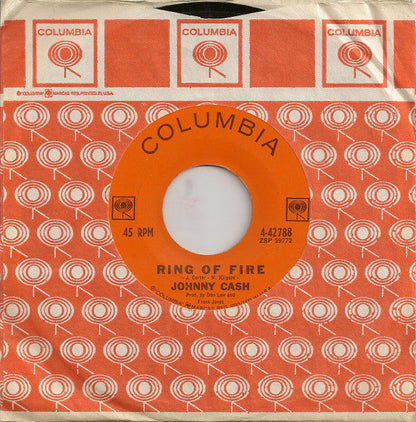 Johnny Cash - Ring Of Fire (7" VINYL) | Very Good (VG) Generic