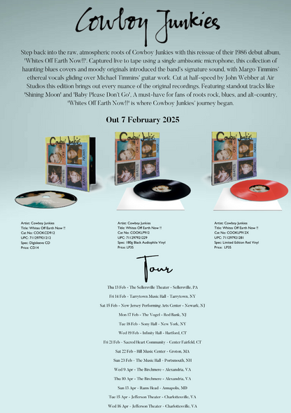 Cowboy Junkies - Whites Off Earth Now (Red Colored Vinyl, Limited Edition) |
