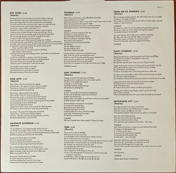 The Rise And Fall Of Ziggy Stardust And The Spiders From Mars | Mint (M) Mint (M)