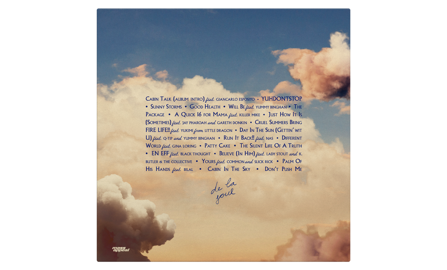 De La Soul - (PRE-ORDER 1/23/26) Cabin In The Sky (Alternate Cover) [Opaque Sky Blue Vinyl] |