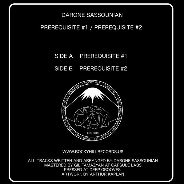 Darone Sassounian - Prerequisite #1 / Prerequisite #2 (12" VINYL) | Mint (M) Mint (M)