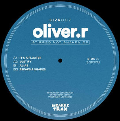 Oliver.r - Stirred Not Shaken EP (VINYL) |