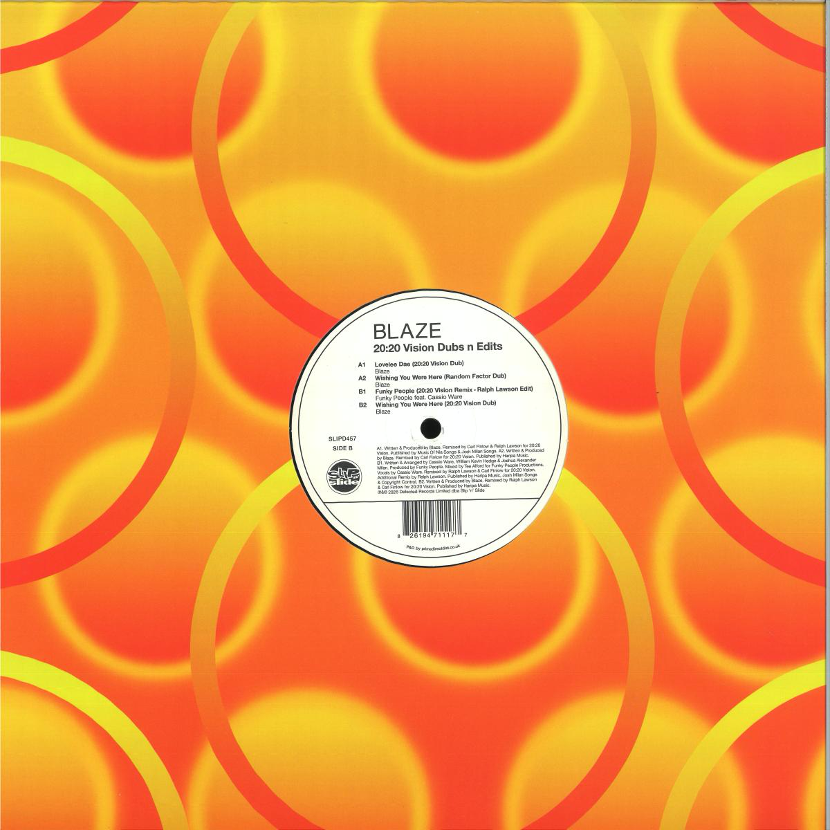 Blaze - 20:20 Vision Dubs n Edits (VINYL) | Mint (M) Mint (M)