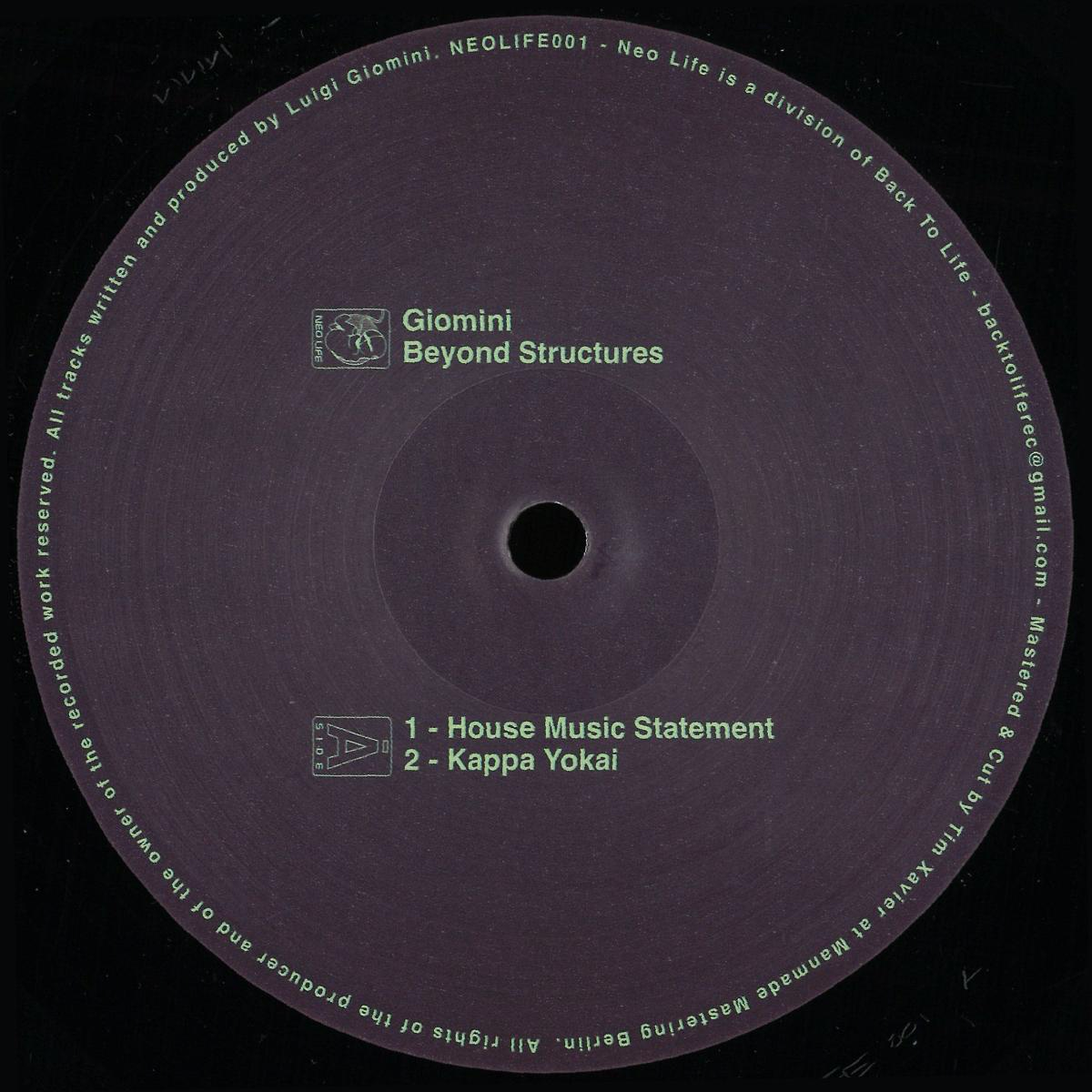 Giomini - (PRESALE 5/24/26) Beyond Structures (VINYL) | Mint (M) Mint (M)