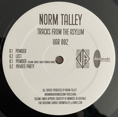 Norm Talley - Tracks From The Asylum (12" VINYL) | Mint (M) Mint (M)