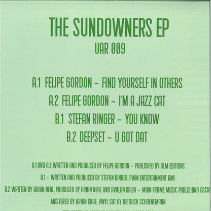 Various - The Sundowners EP (12" VINYL) | Mint (M) Mint (M)