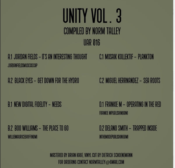 Various - Unity Vol. 3 (2x VINYL) |