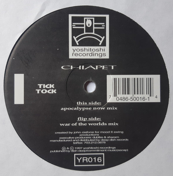 Chiapet - Tick Tock (12" VINYL) | Excellent (EX) Generic