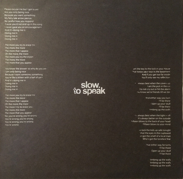Thom Yorke - The Eraser - Slow To Speak Remix (12" VINYL) | Near Mint (NM or M-) Near Mint (NM)