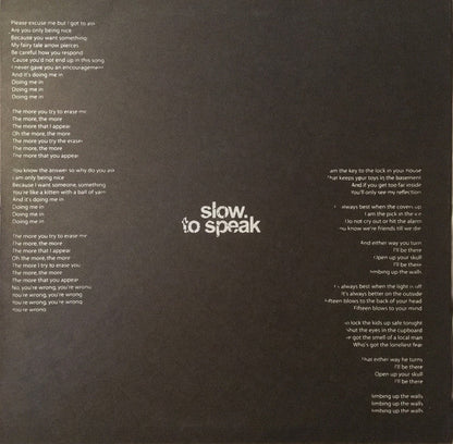 Thom Yorke - The Eraser - Slow To Speak Remix (12" VINYL) | Near Mint (NM or M-) Near Mint (NM)