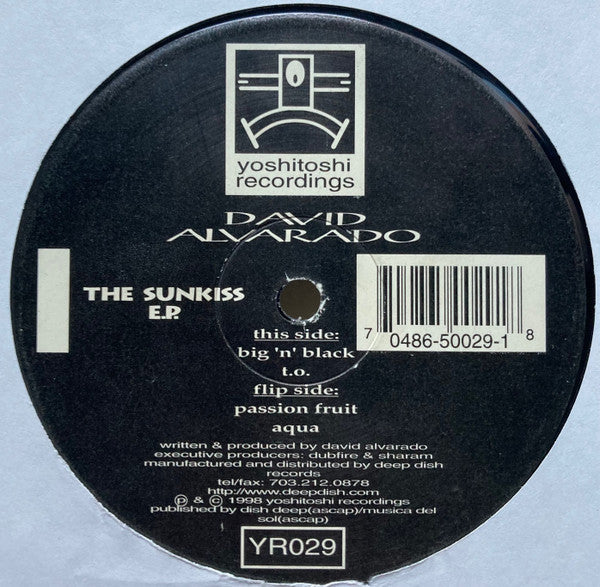 David Alvarado - The Sun Kiss E.P. (12" VINYL) | Very Good Plus (VG+) Excellent (EX)