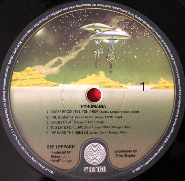 Pyromania (VINYL) | Mint (M) Mint (M)