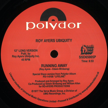 Roy Ayers Ubiquity - (PRESALE) Running Away / Love Will Bring Us Back Together (VINYL) | Mint (M) Mint (M)