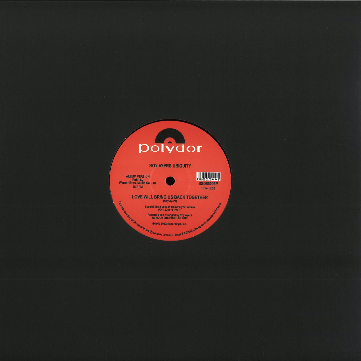 Roy Ayers Ubiquity - (PRESALE) Running Away / Love Will Bring Us Back Together (VINYL) | Mint (M) Mint (M)