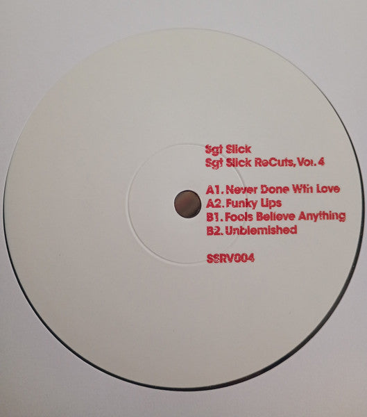 Sgt Slick ReCuts Vol. 4 (VINYL) | Mint (M) Generic