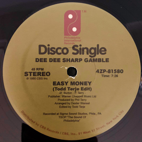 Dee Dee Sharp Gamble - Easy Money (12" VINYL) | Mint (M) Mint (M)