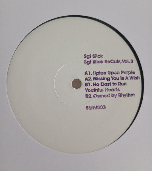 Sgt Slick ReCuts Vol. 3 (VINYL 12") | Mint (M) Mint (M)