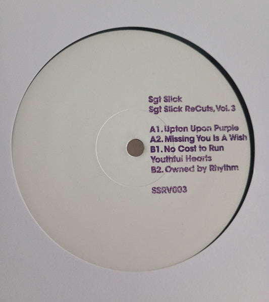Sgt Slick ReCuts Vol. 3 (VINYL 12") | Mint (M) Mint (M)