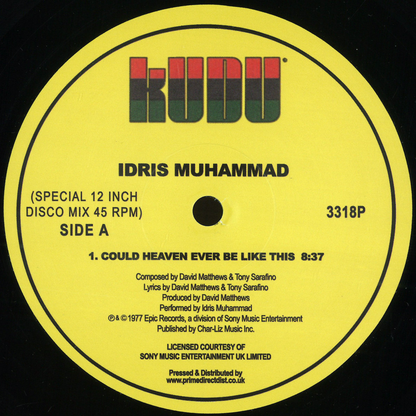 Idris Muhammad - (PRESALE) Could Heaven Ever Be Like This / Tasty Cakes & Turn This Mutha Out (VINYL) | Mint (M) Mint (M)