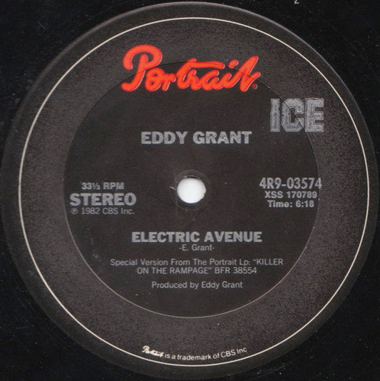 Eddy Grant - Electric Avenue (12" VINYL) | Excellent+ (EX+) Excellent+ (EX+)