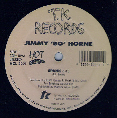 Jimmy "Bo" Horne - Spank / Gimme Some (12") | Excellent (EX) Generic