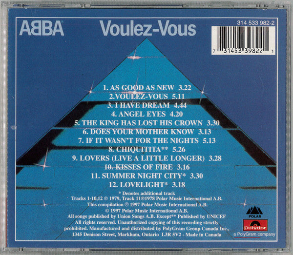 ABBA - Voulez-Vous (CD CANADA) | Near Mint (NM) Excellent+ (EX+)