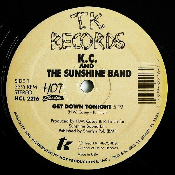 KC & The Sunshine Band - Get Down Tonight / That's The Way (I Like It) (12" VINYL) | Very Good Plus (VG+) Generic
