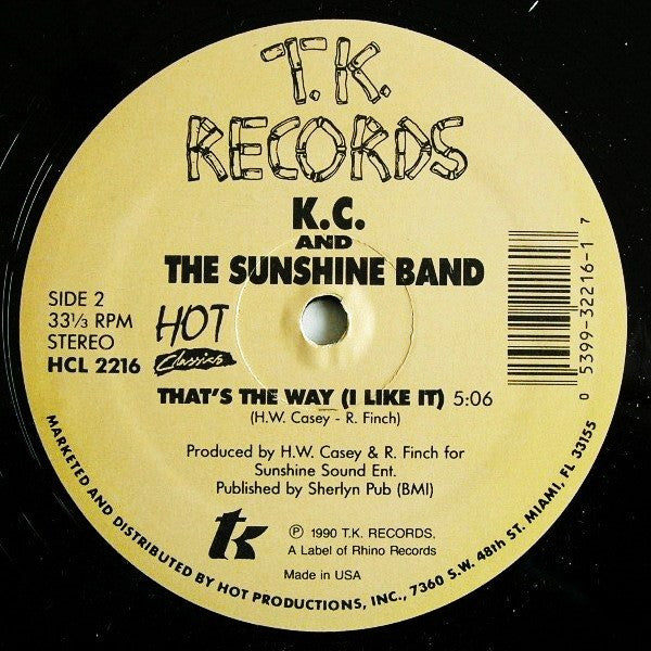 KC & The Sunshine Band - Get Down Tonight / That's The Way (I Like It) (12" VINYL) | Very Good Plus (VG+) Generic