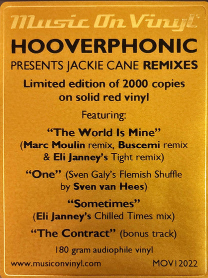 Hooverphonic - Presents Jackie Cane Remixes (VINYL) | Mint (M) Mint (M)