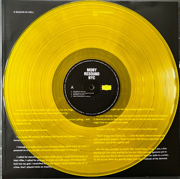 Moby - Resound NYC (CLEAR "SUN" YELLOW VINYL) | Mint (M) Mint (M)