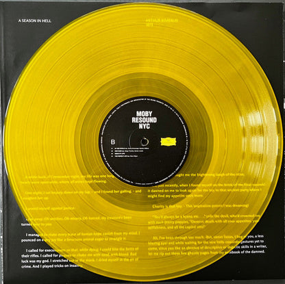 Moby - Resound NYC (CLEAR "SUN" YELLOW VINYL) | Mint (M) Mint (M)