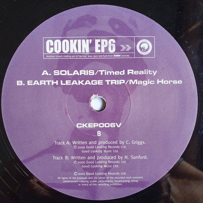 Various - Cookin' EP Volume 6 (VINYL)(RECORD 1 ONLY) | Excellent (EX) Very Good Plus (VG+)