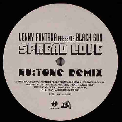 Lenny Fontana - Spread Love (Drum+Bass Remixes) (12" VINYL) | Excellent+ (EX+) Excellent (EX)