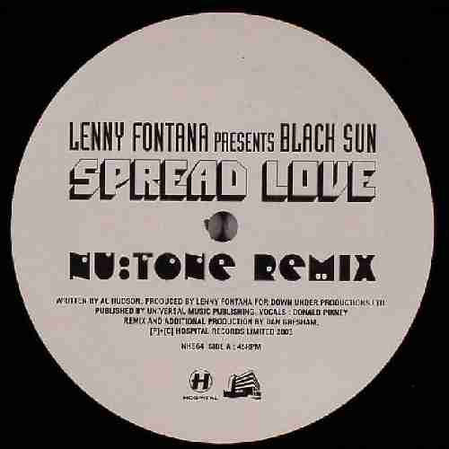 Lenny Fontana - Spread Love (Drum+Bass Remixes) (12" VINYL) | Excellent+ (EX+) Excellent (EX)