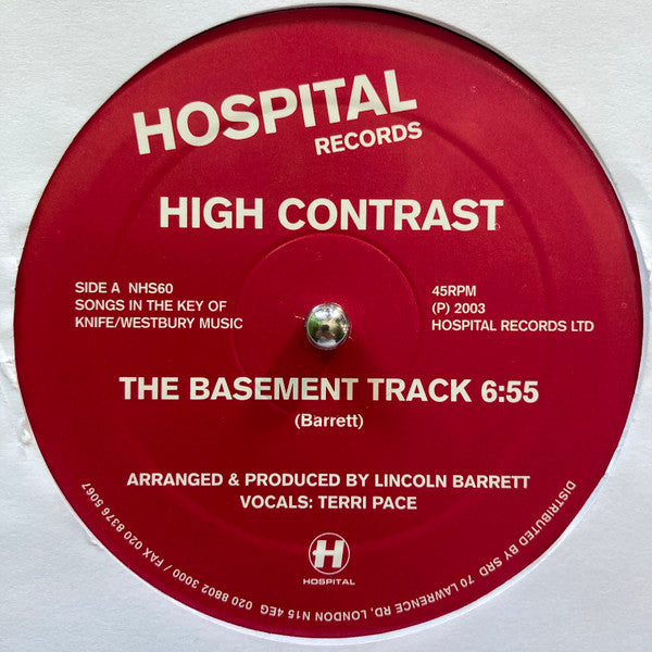 High Contrast - Basement Track (12" VINYL) | Excellent+ (EX+) Generic