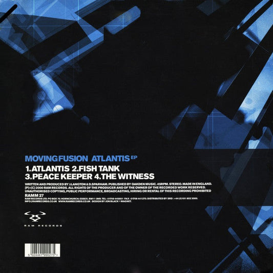 Moving Fusion - Atlantis EP (*RECORD 1 ONLY* 12" VINYL) | Excellent (EX) Excellent (EX)