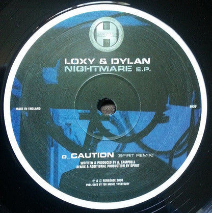 Dylan & Loxy - Nightmare E.P. *RECORD 2 ONLY* (12" VINYL) | Excellent (EX) Generic